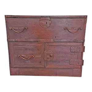 Diminutive 19th Century Japanese Tansu Traveling Chest