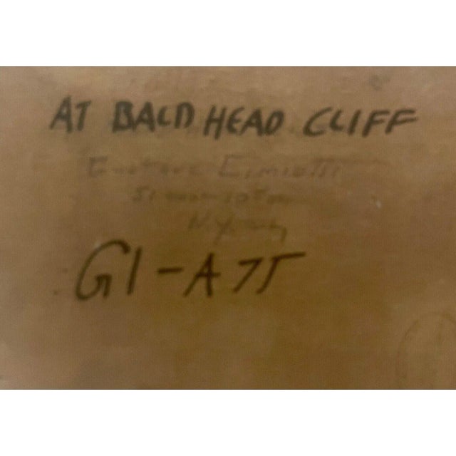 Original Gustave Cimiotti 'at Bald Hill Cliff' York Maine Seascape Oil Painting For Sale - Image 10 of 11