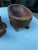 Brown 1970s Pair of Wooden Hand Carved Pig Catchalls For Sale - Image 8 of 11