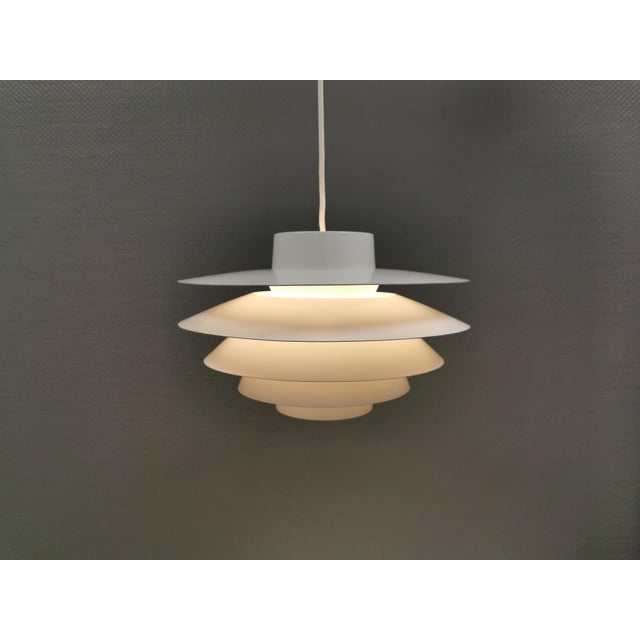 Vintage Danish Verona Lamp in White Lacquer by Svend Middelboe for Nordisk Solar Company, 1980s For Sale - Image 9 of 9
