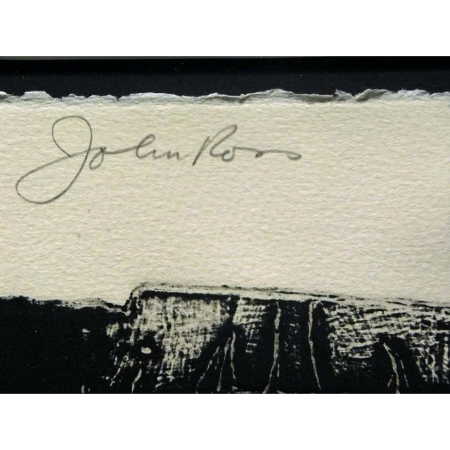 1970s John Ross "Escarpment" Hand Signed Collagraph Etchings Framed Obo! For Sale - Image 5 of 5