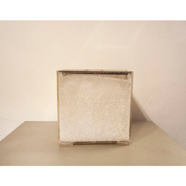 Metal Italian Acrylic Glass Table Lamp by Giorgetti e Sorgato for Studio SG, 1970s For Sale - Image 7 of 7