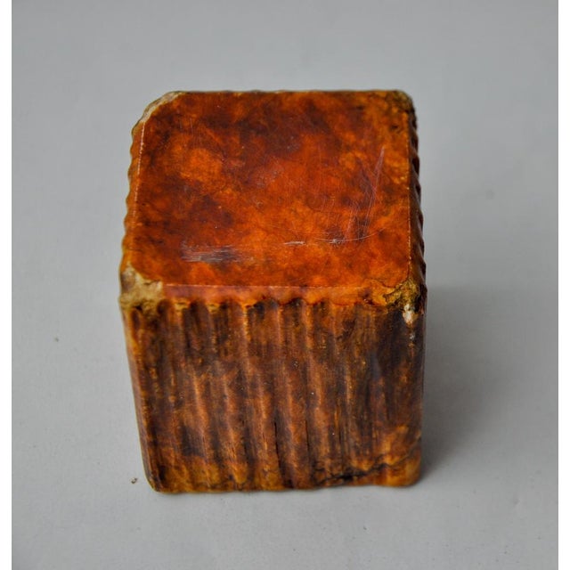 Red Red Alabaster Lighter attributed to Romano Bianchi, Italy, 1970s For Sale - Image 8 of 9