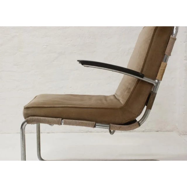 Textile 411 Armchair by W.H. Gispen, 1935 For Sale - Image 7 of 12