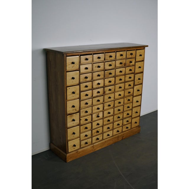 1950s Vintage Dutch Pine Apothecary Cabinet, 1950s For Sale - Image 5 of 10