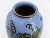 Unique vase made of glazed ceramic. Beautiful glaze in blue tones with hand -painted vines and grapes. Stamped several...