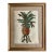 Vintage Embroidered Pineapple Linen Artwork For Sale