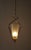 Mid-Century Brass Pendant Lamp with Textured Glass Shade by R. Nikoll, Austria, 1958 For Sale - Image 9 of 14