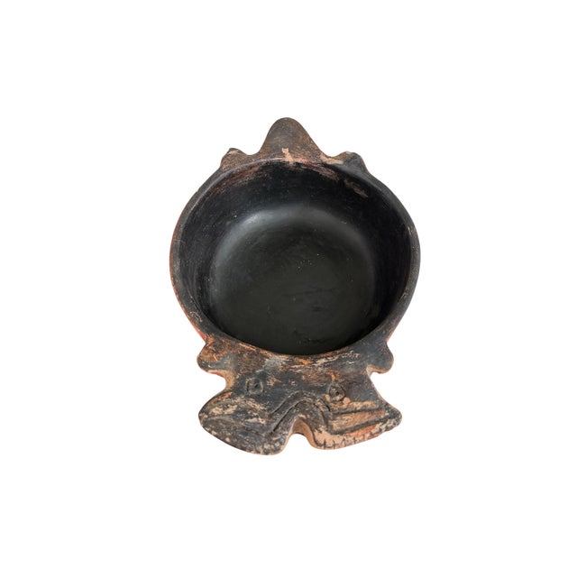 Vintage Indigenous Karaja Ceramic Zoomorphic Bowl Brazil For Sale - Image 9 of 10