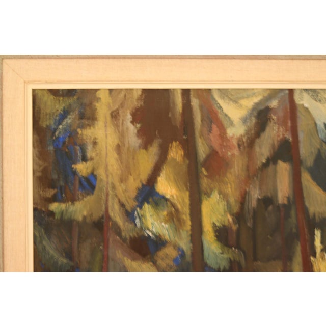 Frans Berg, Pine Forest, 1950s, Oil on Canvas, Framed For Sale - Image 14 of 18