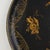 Late 20th Century Vintage Hand Painted Tole Tray Black Lacquer With Gold Gilt Floral Bouquets and Ornate Scrollwork For Sale - Image 5 of 12