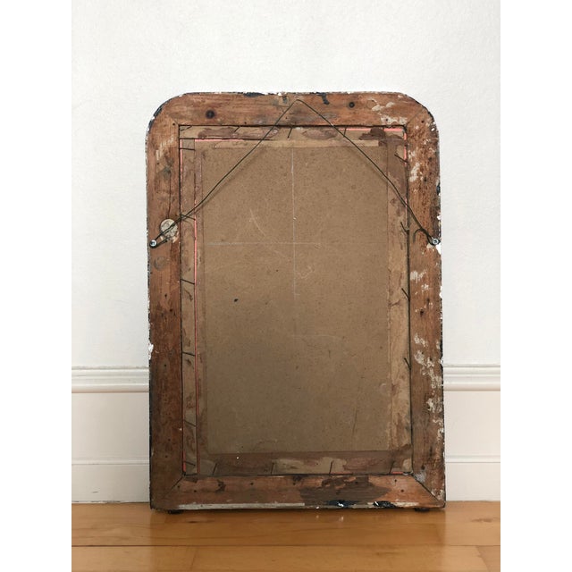 Silver Antique French Louis Philippe Silvered Giltwood Mirror – Late 19th Century For Sale - Image 8 of 9