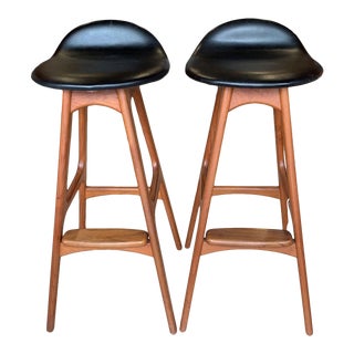 Eric Buch Danish Modern Stools - A Pair For Sale