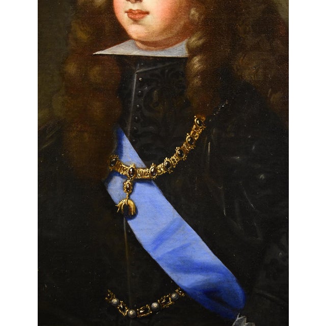 Circle of Hyacinthe Rigaud, Portrait of Philip V, King of Spain, 1699, Oil on Canvas For Sale - Image 3 of 13