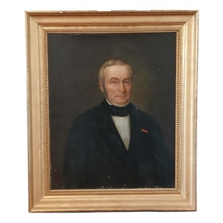 Néant, Portrait of a Decorated Gentleman (Legion of Honour), 1850, Oil Painting, Framed For Sale