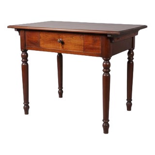 Antique Gründerzeit Dark Stained Softwood Table For Sale