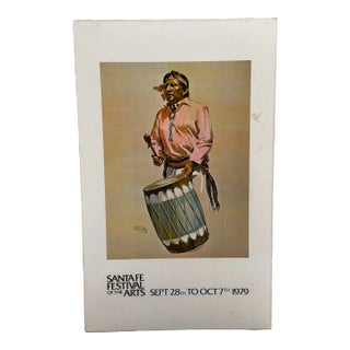 Vintage 1979 Santa Fe Festival of the Arts Poster by Bettina Steinke For Sale