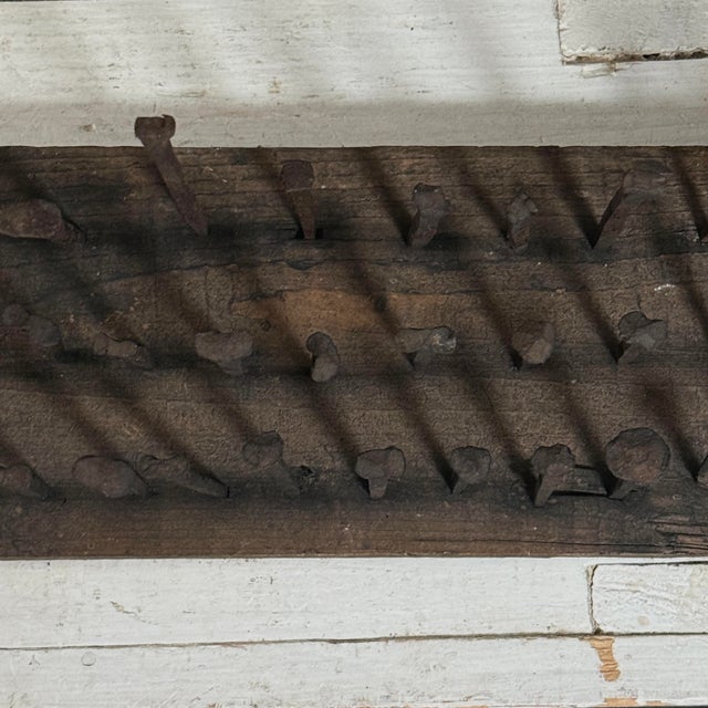Antique Untitled Found Art Brutalist Nail Assemblage (Outsider Art) For Sale - Image 9 of 10