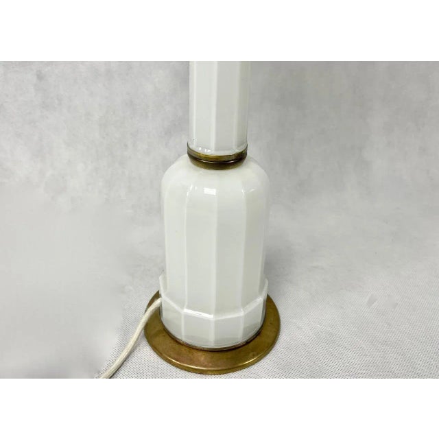 Vintage Danish Table Lamp with Handcrafted Amber Decoration from Jørgen Mørup, 1970s For Sale - Image 10 of 11