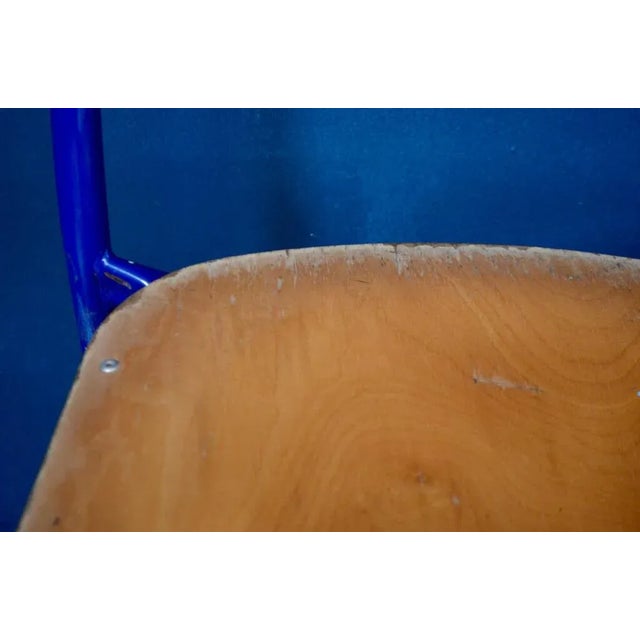 Industrial Colored Dining Chairs, 1980s, Set of 4 For Sale - Image 11 of 12