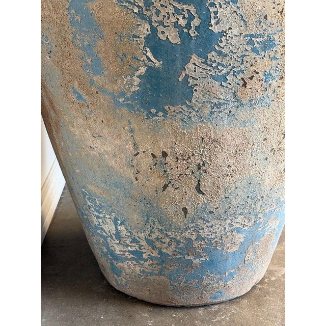 Pair of Monumental Antique Water Jars - Large With Original Turquoise Glaze For Sale - Image 10 of 15