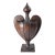 19th Century Carved Walnut Urn Form Decorative Finial For Sale
