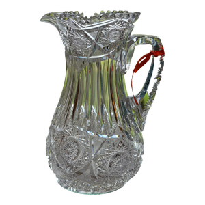 Antique American Brilliant Cut Crystal Jug or Pitcher