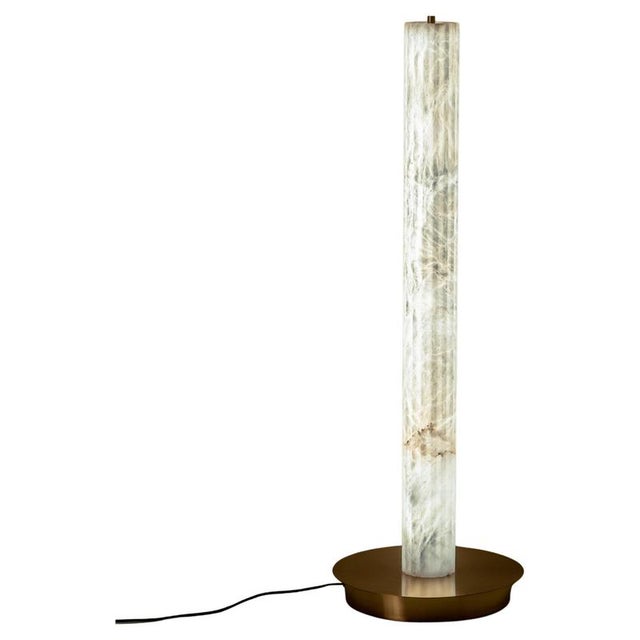 Roller Floor Lamp by United Alabaster For Sale - Image 11 of 11