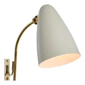 1960s Lisa Johansson Pape White Plug-In Wall Lamp for Itsu