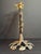 VTG Fred Spinowitz Tree of Life Menorah Signed Judaica Silver Tone Brass Leaves For Sale In Boston - Image 6 of 18