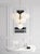 Cristol Tiered Chandelier in Hand-Rubbed Antique Brass with White Strie Glass Designer: AERIN Fixture Height: 23.25" Min....