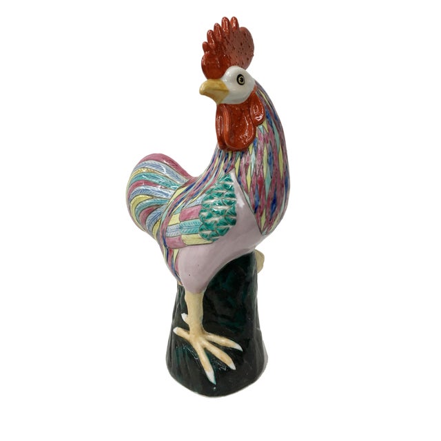 Early 20th Century Vintage Chinese Decorative Rooster For Sale - Image 5 of 6