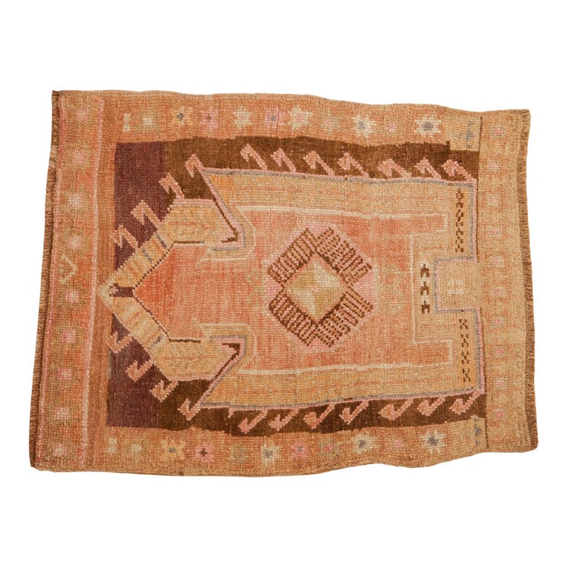 Vintage Distressed Kars Square Rug - 2'11" x 3'9" For Sale