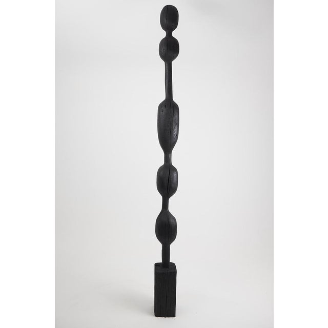 Wood Still Stand Abstract Biomorphic Wood Sculpture by Logniture For Sale - Image 7 of 11