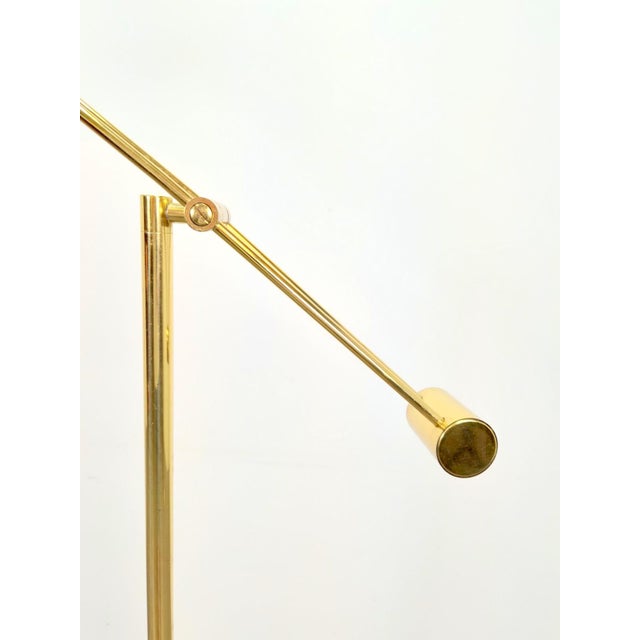 Brass Balance Reading Floor Lamp from Sölken Leuchten, 1980s For Sale - Image 6 of 15
