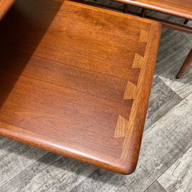 A Pair of Newly Refinished Mid Century Modern Side Tables by Lane Acclaim Circa 1960s For Sale - Image 15 of 18