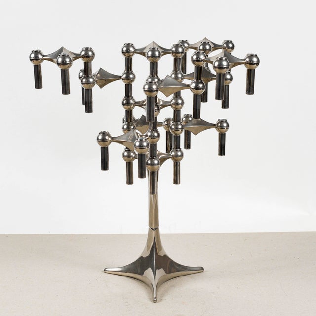 Gray Orion Modular Candelabra by Fritz Nagel for BMF, 1960s For Sale - Image 8 of 14