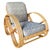 Wood 1940s Restored Five-Strand Round Full Pretzel Rattan Sofa & Lounge Living Room, 4 Pieces For Sale - Image 7 of 15