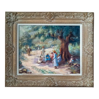 Early 20th Century Impressionist Painting of Southern or Caribbean Scene For Sale