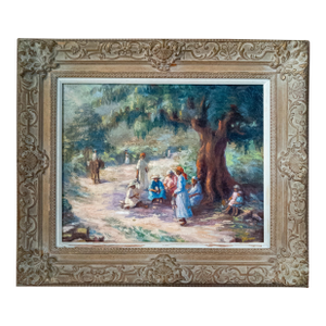 Early 20th Century Impressionist Painting of Southern or Caribbean Scene