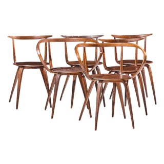 George Nelson for Herman Miller Model 5890 Mid Century Pretzel Dining Chairs - Set of 6 For Sale