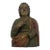 18th Century Carved & Polychrome Bust of a Saint For Sale