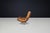 Set of Swivel Lounge Chair and Ottoman in Cognac Leather attributed to Eugen Schmidt, Germany, 1970s, Set of 2 For Sale - Image 12 of 16