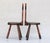 Wood Brutalist Tripod Feline Chairs, 1950, Set of 2 For Sale - Image 7 of 12