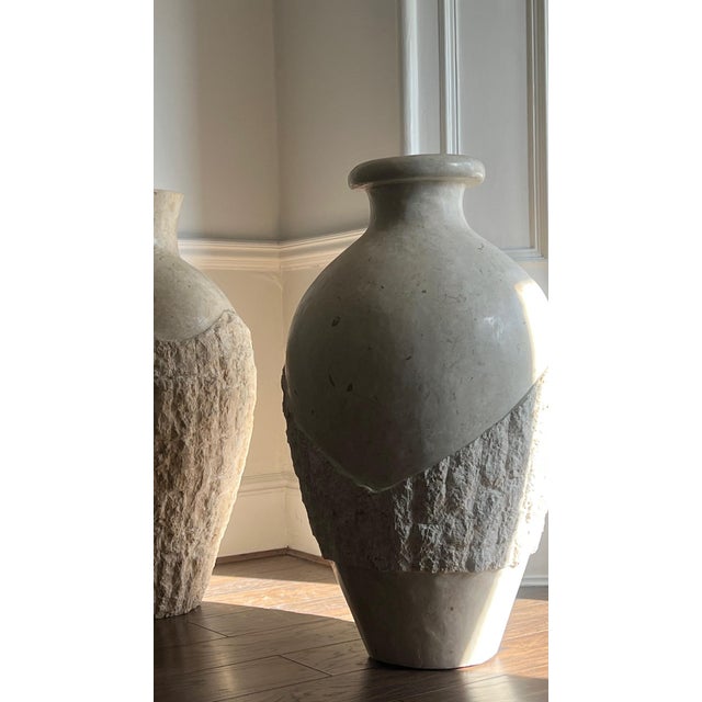 1980s Stone Floor Vase, 1980s For Sale - Image 5 of 10