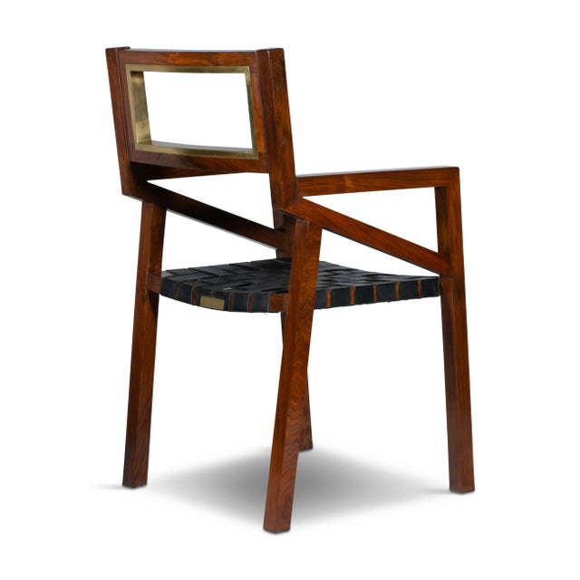 Wintri Contemporary Rosewood Finish Dining Chairs From Boston Mills - Set of 4 For Sale In Dallas - Image 6 of 11