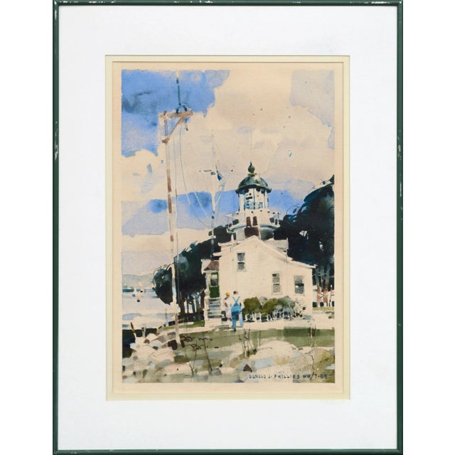 Green Donald J. Phillips "Pt. Pinos Light" Coastal Landscape 1989 For Sale - Image 8 of 8