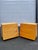 Italian mid-century modern pair of nightstands with oblique tapered façade. By Giorgio Collection, Italy. Giorgio...