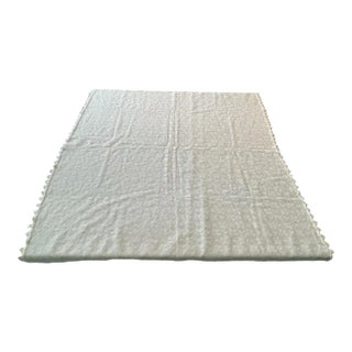 42 X 45 Vintage Lace Floral Tablecloth Table Cover White Victorian Edwardian Traditional For Sale