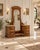 French Art Deco Dressing Table in Walnut, Marble and Mirror, 1920s For Sale - Image 14 of 15